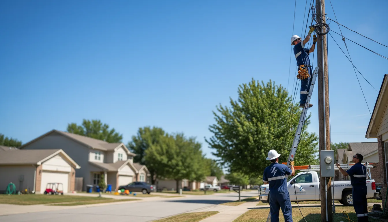 Residential electrician providing installation services in Camp Hill, AL